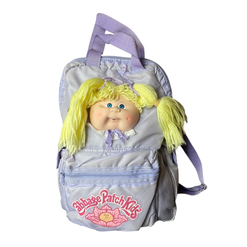 Vintage Rare pink cabbage patch kids kids backpack 1980-90 baby doll school bag